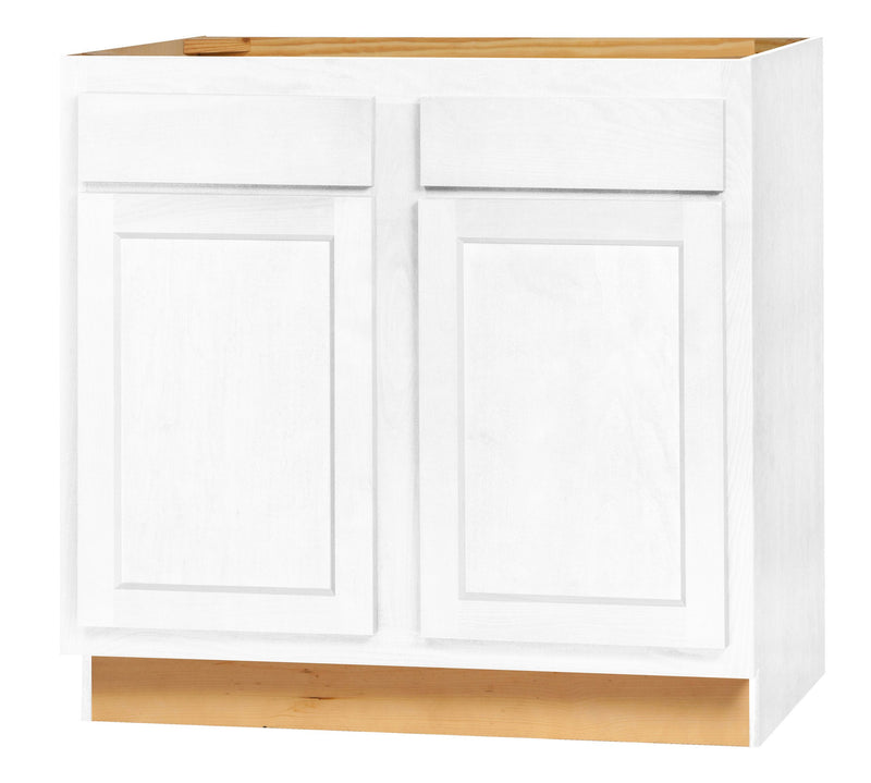 DWhite Shaker 36" Double Door Base Cabinet