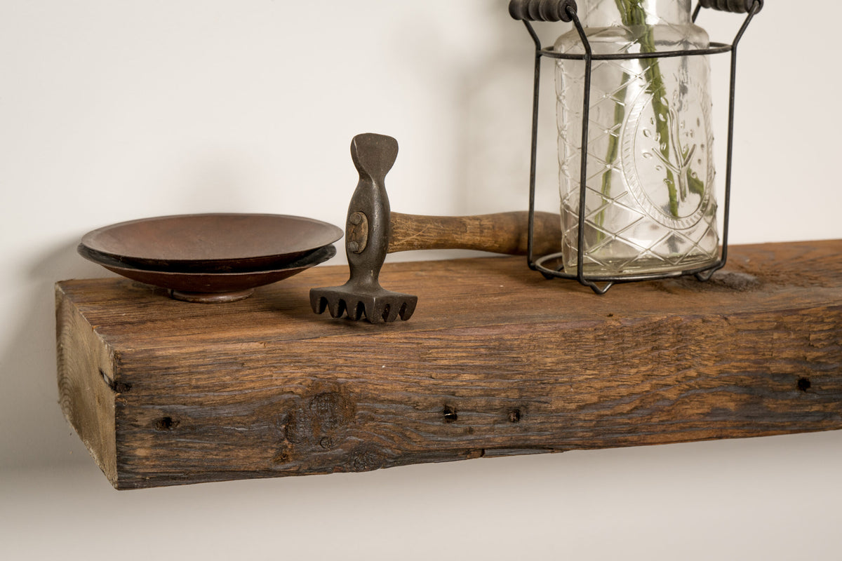 3x7 Reclaimed Barn Wood Fireplace Mantels