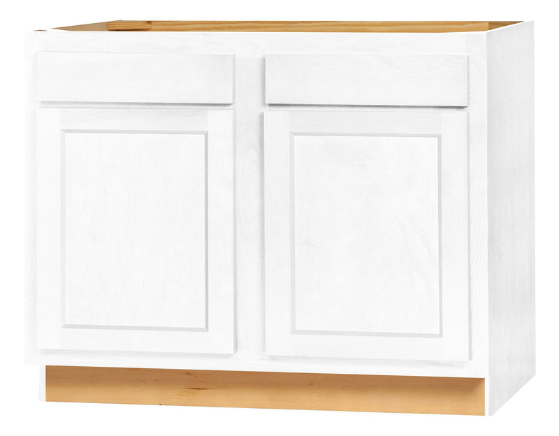 DWhite Shaker 42" Double Door Base Cabinet