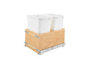Pullout Trash Can System - 35 Quart Double
