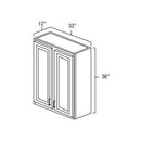 Smoky Gray 33" x 36" Wall Cabinet