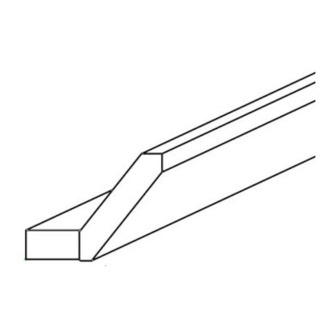Navy Blue Shaker Angle Crown Molding 3 1/4" X 96"