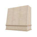 48" Wood Range Hood - Wilmington Angled Strapped Moulding Wood Vent Cover