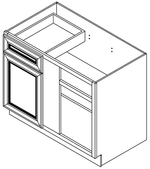 Newport 42" Blind Corner Base Unit