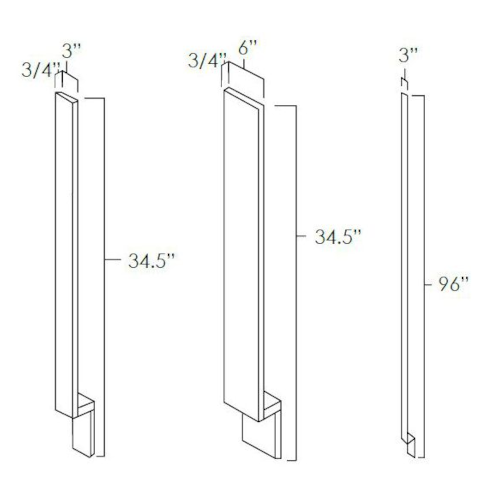 Smoky Gray 6" Base Filler