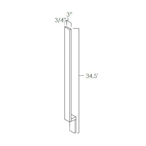 Knotty Hickory Shaker 3" Base Filler