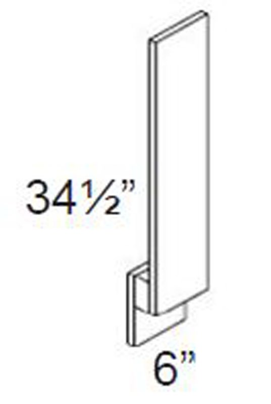 Knotty Hickory Shaker 6" Base Filler
