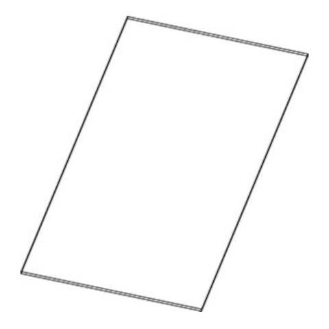 Navy Blue Shaker Skin Panel 36"X 96" X 1/4"