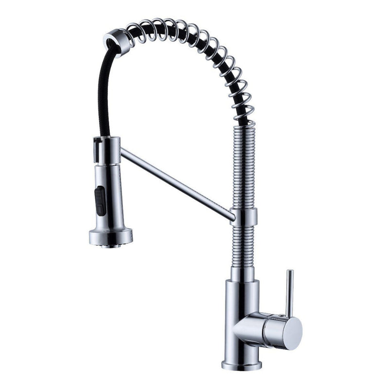 Commercial Style Kitchen Faucet 8 5/8" x 17 7/8" Brushed nickel