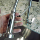 Commercial Style Kitchen Faucet 8 1/16" x 16 15/16" Brushed nickel