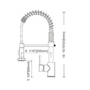 Commercial Style Kitchen Faucet 8 1/16" x 16 15/16" Brushed nickel