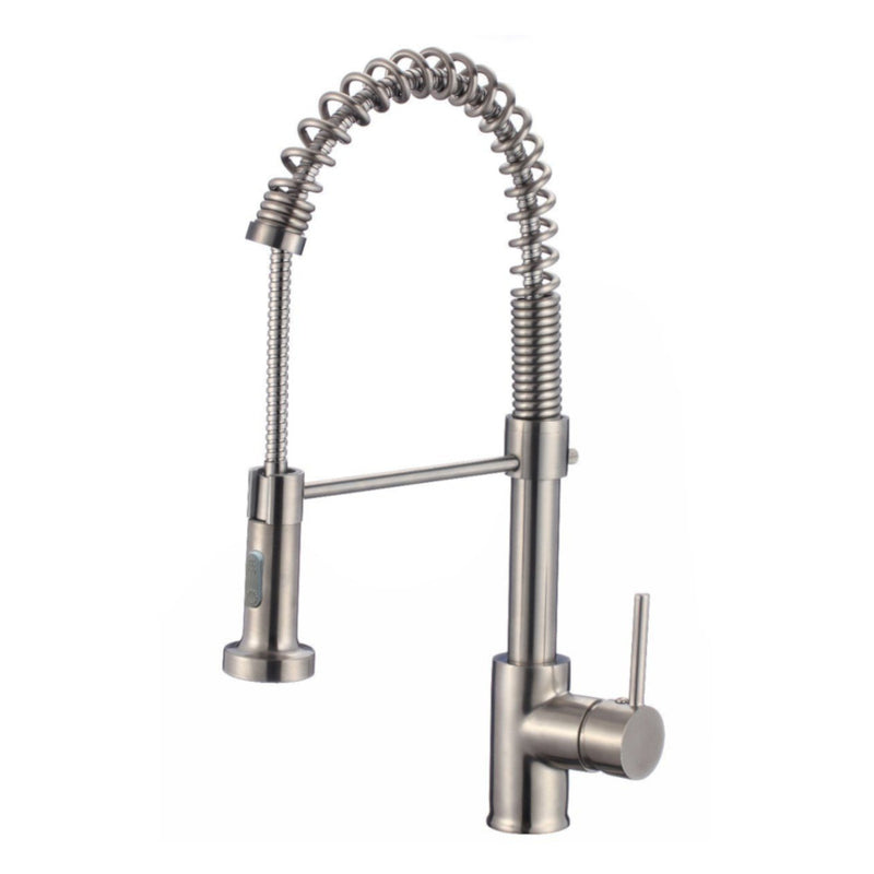 Commercial Style Kitchen Faucet 8 1/16" x 16 15/16" Brushed nickel