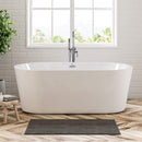 White Free Standing Acrylic Bathtub 67" x 31.5" x 23"