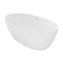 White Free Standing Acrylic Bathtub 67" x 33.5" x 23"