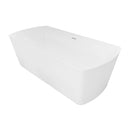 White Free Standing Acrylic Bathtub 71" x 33.5" x 23"