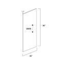 Glazed Mocha 36" x 96" Island Panel