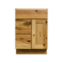 Knotty Hickory Shaker 24" Vanity Combo w/ Drawers on Left