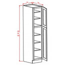 Torrance Dove 18"W X 84"H Wall Pantry - Country Kitchens Online