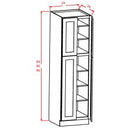 Casselberry Saddle 24"W X 96"H Wall Pantry