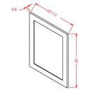 Casselberry Saddle 23-1/2"W X 29"H Base Decorative End Panel
