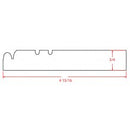 Shaker Grey 3/4"D X 4-15/16"H X 96"W Furniture Base Moulding