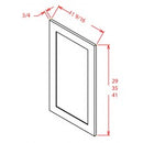 Shaker Antique White 11-1/2"W X 29"H Wall Decorative Door Panel