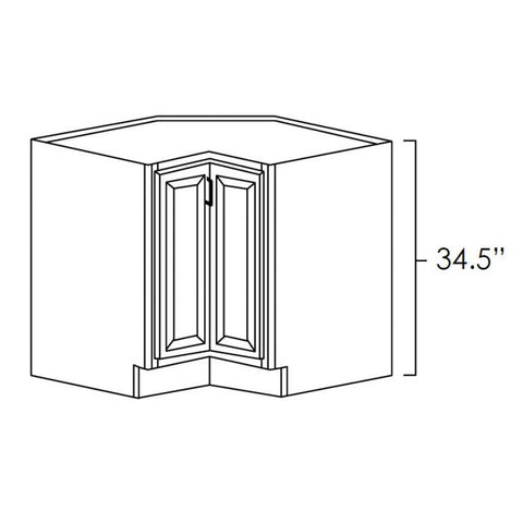Platinum Shaker 33" Lazy Susan Corner Base w/ Stainless Steel Baskets