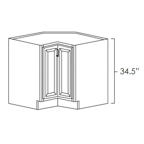 Platinum Shaker 36" Lazy Susan Corner Base w/ Stainless Steel Baskets