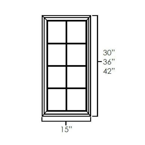 Platinum Shaker Mullion Door for WDC2430