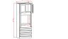 Espresso Shaker 33" x 90" Universal Oven Cabinet