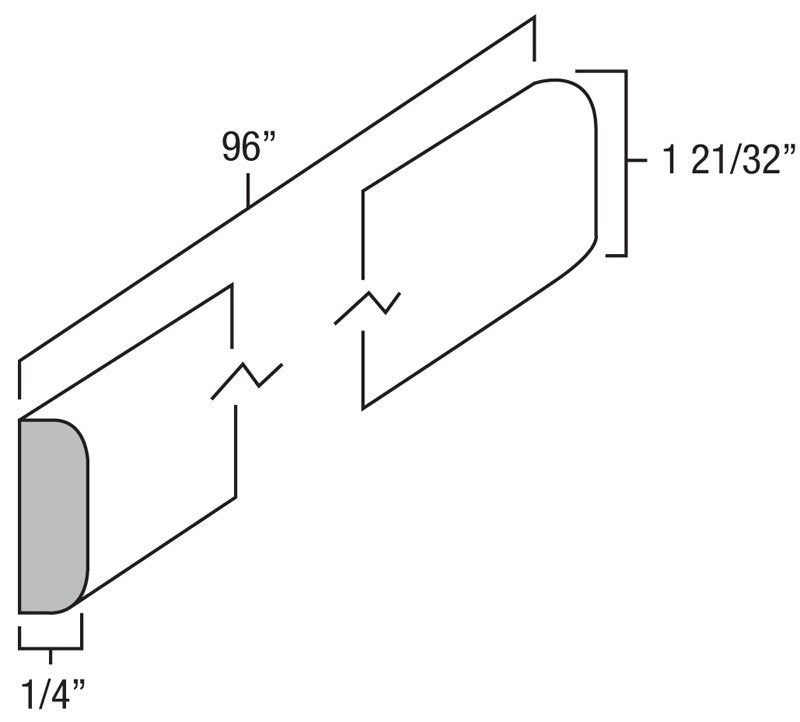 Winchester Grey 8' Batten Molding