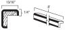 Midnight Black Shaker 8' Outside Corner Molding