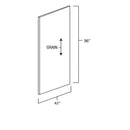 Knotty Hickory Shaker 42" x 96" Plywood Edge Banded