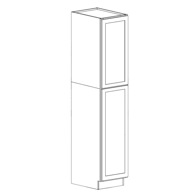 Coastal Grey Shaker 18"W X 54"H Wall Pantry Bottom