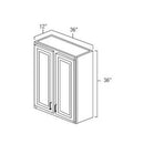 Navy Blue Shaker 36" x 36" Wall Cabinet