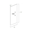 Glazed Mocha 36" x 96" Stained Plywood