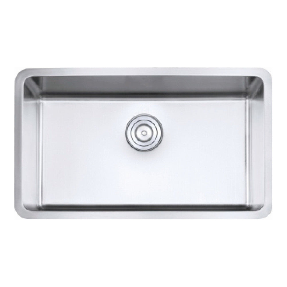 30" Single Undermount Stainless Steel Kitchen Sink 18G 30" x 18" x 8" R25mm