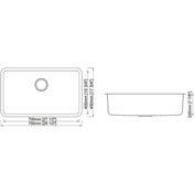 30" Single Undermount Stainless Steel Kitchen Sink 18G 30" x 18" x 8" R25mm