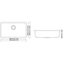 30" Single Undermount Stainless Steel Kitchen Sink 18G 30" x 18" x 8" R25mm