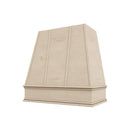 36" Wood Range Hood - Raleigh Tapered Strapped Moulding Wood Vent Cover