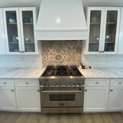 30" Wood Range Hood - Raleigh Tapered Classic Moulding Smooth Wood Vent Cover