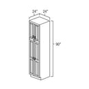 West Point Grey 24" x 90" Utility Cabinet