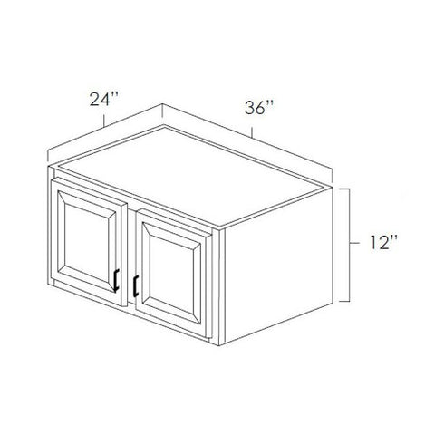 West Point Grey 36" x 12" x 24" Refrigerator Wall Cabinet