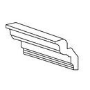 Aspen White 8' Crown Molding