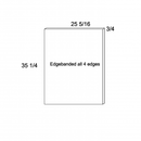 Riviera Conch Shell Base Overlay Panel 25 5/16" X 35 5/16" X 3/4"