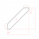 English Birch Large Angle Crown Molding
