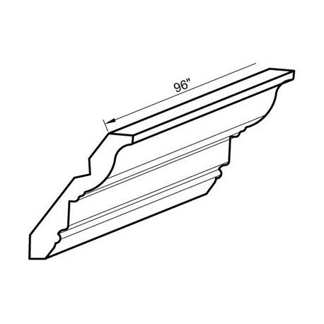 Maple Shaker 4-3/8" X 96" Crown Molding