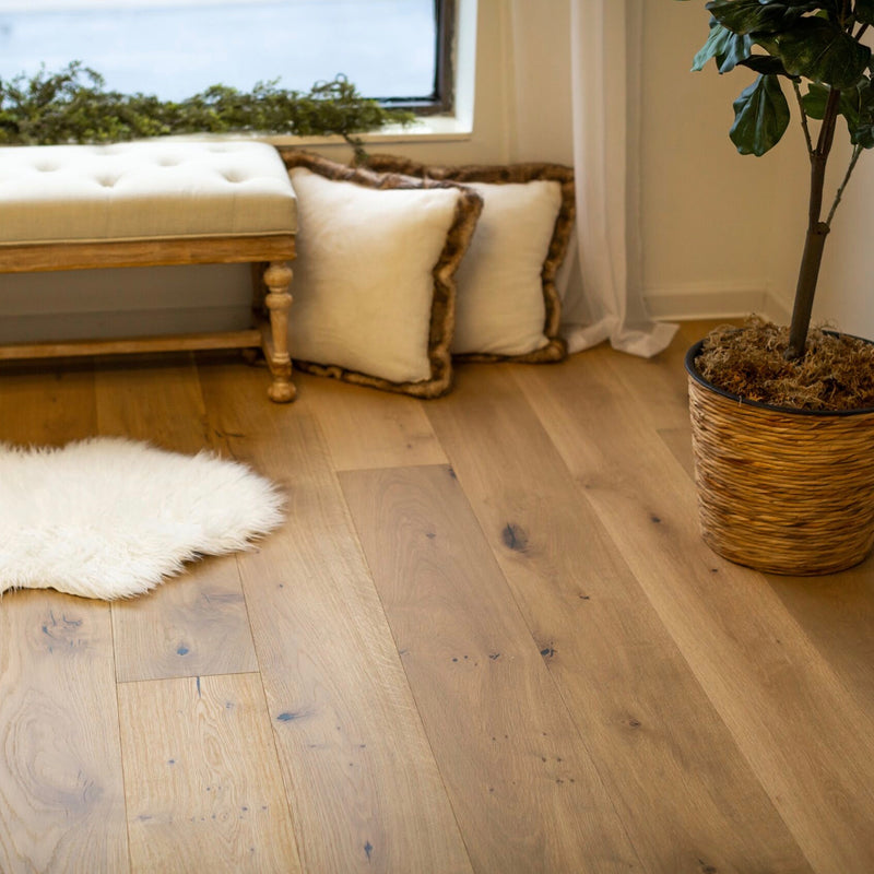 Euro White Oak Wide Plank Engineered Hardwood Flooring