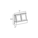 Bristol Chocolate 42" Range Hood Front