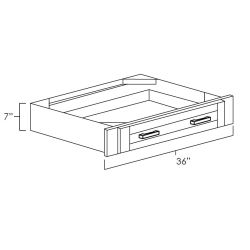 Midnight Black Shaker 36" Under Cabinet Drawer